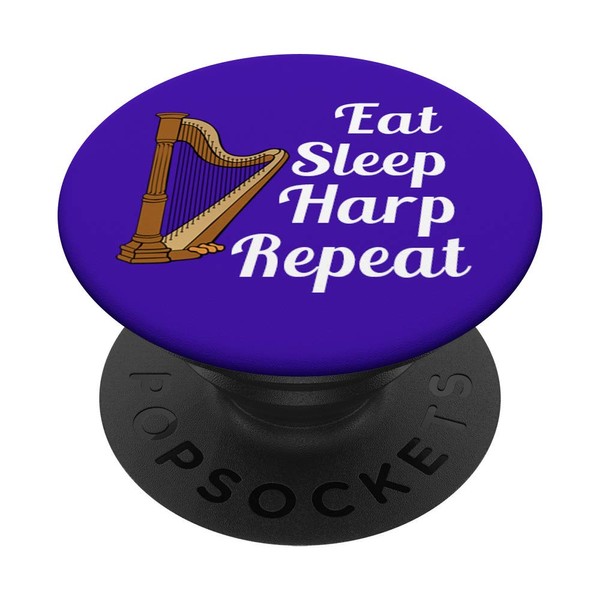Harp Player Harpist Gift - Eat Sleep Harp Repeat -