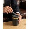 Twist to Open & Close Aluminum Ashtray, Sealed Windproof Smokeless