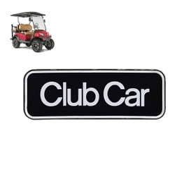 Drive-up Name Plate for Club Car Onward Emblem Silver for Golf Cart-6.42" X 2.24"