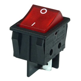 Miayaya Boat Rocker Switch Canal R Series R210-C5L-BG Red Illuminated ON/Off 20A 16A Double Pole DPST 4 Pins 2 Position Toggle Replaces for Hongju R Series Defond DRH 2415 3 SCI R13-69 Durable