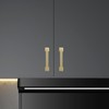POVEFONK 10 Pack 5 inch(128mm) Brushed Brass Kitchen Cabinet Handles
