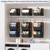 DIMJ Hanging Closet Organizer - 4 Tier Collapsible Hanging Shelves