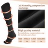 3 Pair Lymphedema Compression Leg Wrap with Calf Compression Sock