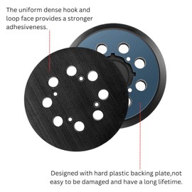 Sander Replacement Pads for Dewalt, 5 inch 8 Hole Hook and Loop Orbital Sander Pad Compatible with DWE6421 6421K DWE6423 6423K DCW210BK DWE64233 & N329079, 4 Screw Holes (2 Pack)