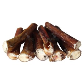 Chew-e & Tasty Premium Grade 6-inch Bully Sticks Dog Treats (8 Pack-Jumbo/Extra Tick) 100% All Natural Free-Range Less Odor Grass-Fed Beef Dog Chews