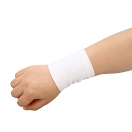 Ice Silk Training Wrist Sweatband, 1 Pair, Ice Silk Cooling Wristband, Skin-Friendly, Elastic, Unisex, Breathable, Sweat-Absorbent, for Sports Exercise (1)