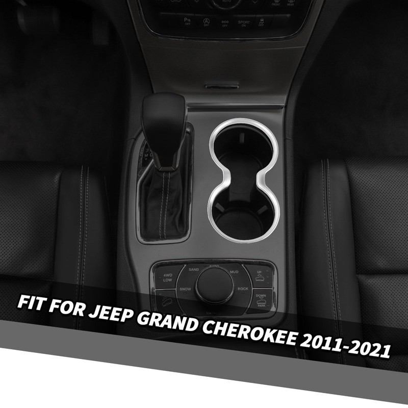 Jimen Compatible with Jeep Grand Cherokee 2011-2021, Front Cup Holder