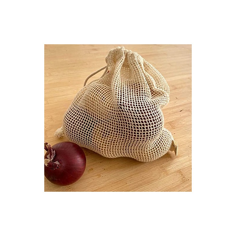 Nutley's Small Organic Cotton Fruit Vegetable Mesh String Bags (1)