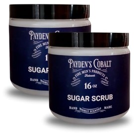Payden's Cobalt Cedar & Leather For Men Scented Sugar Scrub, 16 Oz (2 Pack)