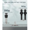 FORIOUS Brushed Nickel Bathroom Faucet 3 Hole Vanity with Metal
