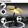 Desktop Cymbal with Clamp Mount - Portable Metal Percussion Instrument