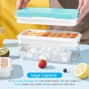PHINOX 3 Tier Blue Ice Cube Tray with Lid Quick