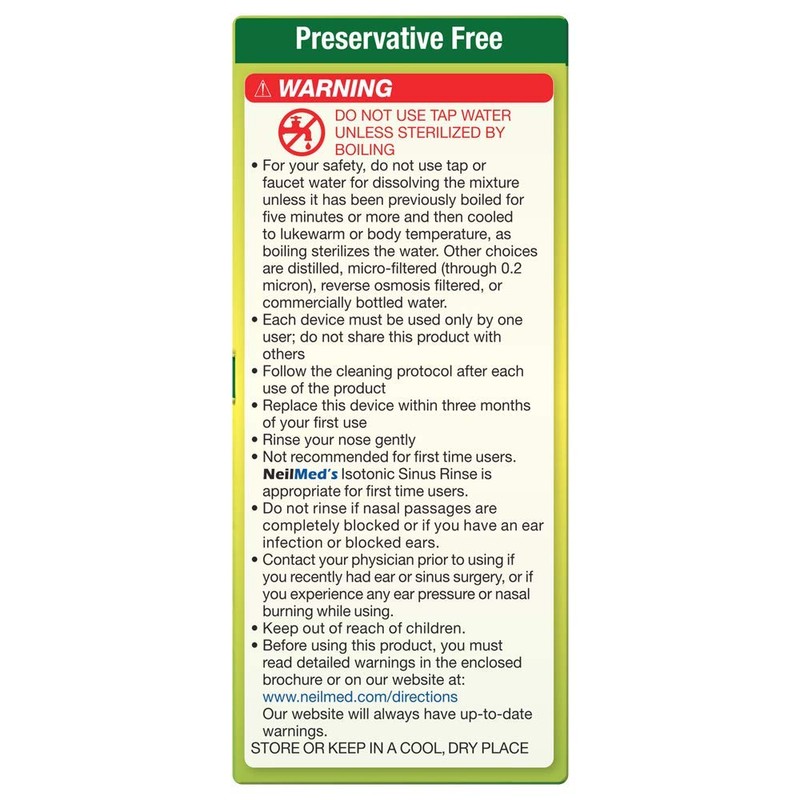 Neilmed Sinus Rinse Extra Strength Hypertonic 70 Packets
