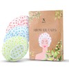 Nimxy Pack of 3 Shower Cap, Reusable Shower Caps For