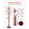 VEVOR Freestanding Coat Rack Wooden Coat Tree with Stable Large