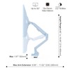 Pixio PS1S Wave Blue Single Monitor Arm Stand Desk Mount