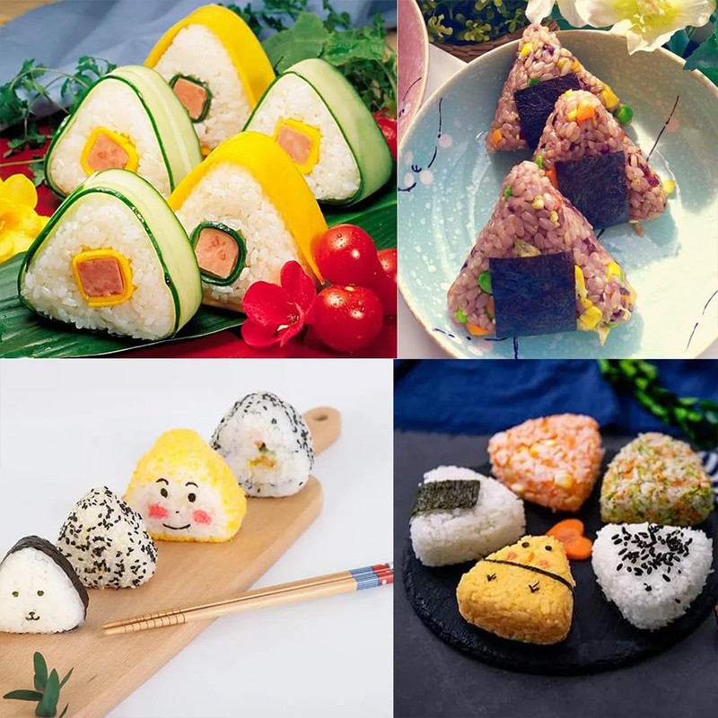 AngelReally Onigiri Mold, Triangle Sushi Mold Press Rice Ball Maker