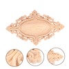 BIUDECO Strong Structure Wooden Applique Oval Door Center Flower Sheet