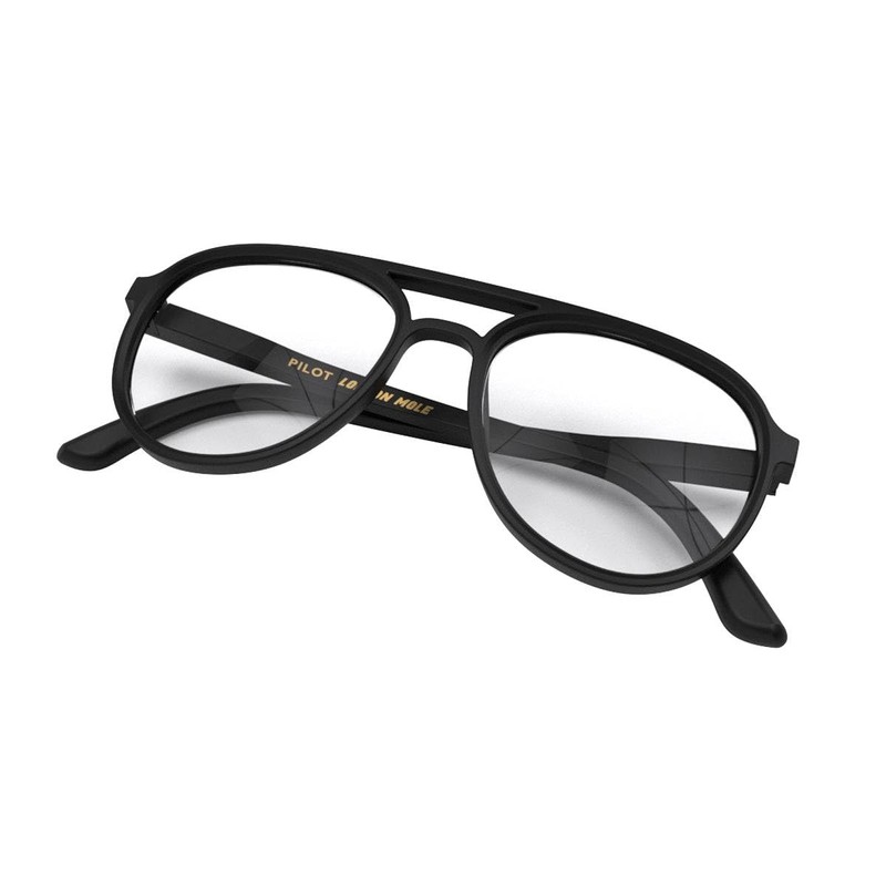 LONDON MOLE Pilot Blue Light Safety Glasses | Cool Blue