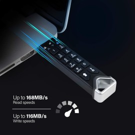 iStorage datAshur PRO2 32 GB | Secure Flash Drive | FIPS 140-2 Level 3 Certified | Password protected | Dust/Water-Resistant