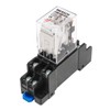 Weasch Electromagnetic Power Relay, JQX-13FL, AC 12V Coil, DPDT, 10A