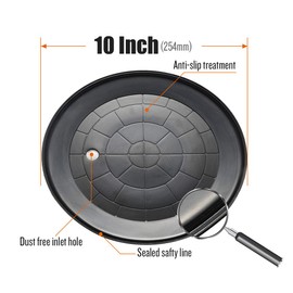 IMT 10" Metal Suction Cup for Glass, Vacuum Pump Suction Cups to Lift Large Glass, with Metal Handle and Brass Pump, 265lbs Load Capacity