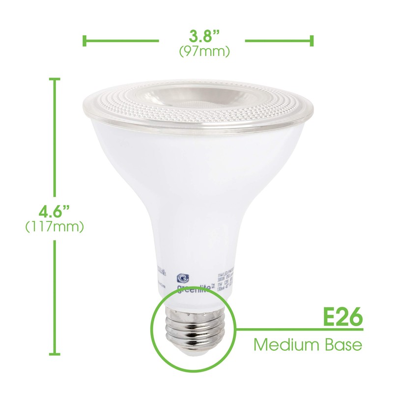 Greenlite LED PAR30 Long Neck Dimmable Flood Light Bulb, 11W