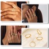 Guyode Set of 3 Rings Set, Gold Ring, Stackable Rings,