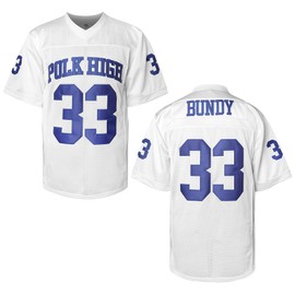 MESOSPERO Al Bundy 33 Polk High Men's Football Jersey, Blue Sports Shirt 90S Hip Hop Clothing S-3XL (Large,33 Al White)