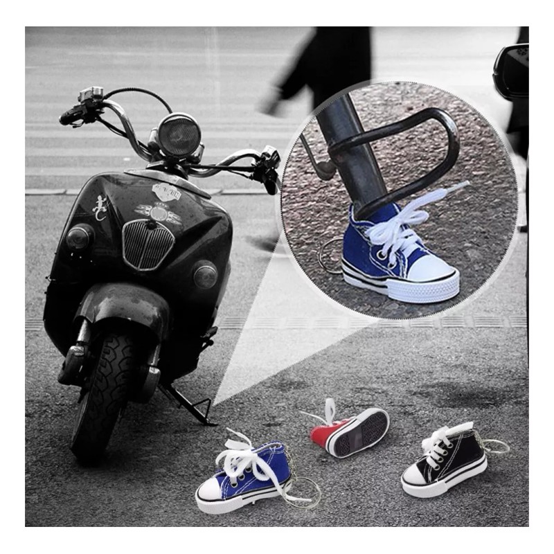 Dolores Set De Llaveros Moda Mini Zapatos Moto Bicicleta Accesorios