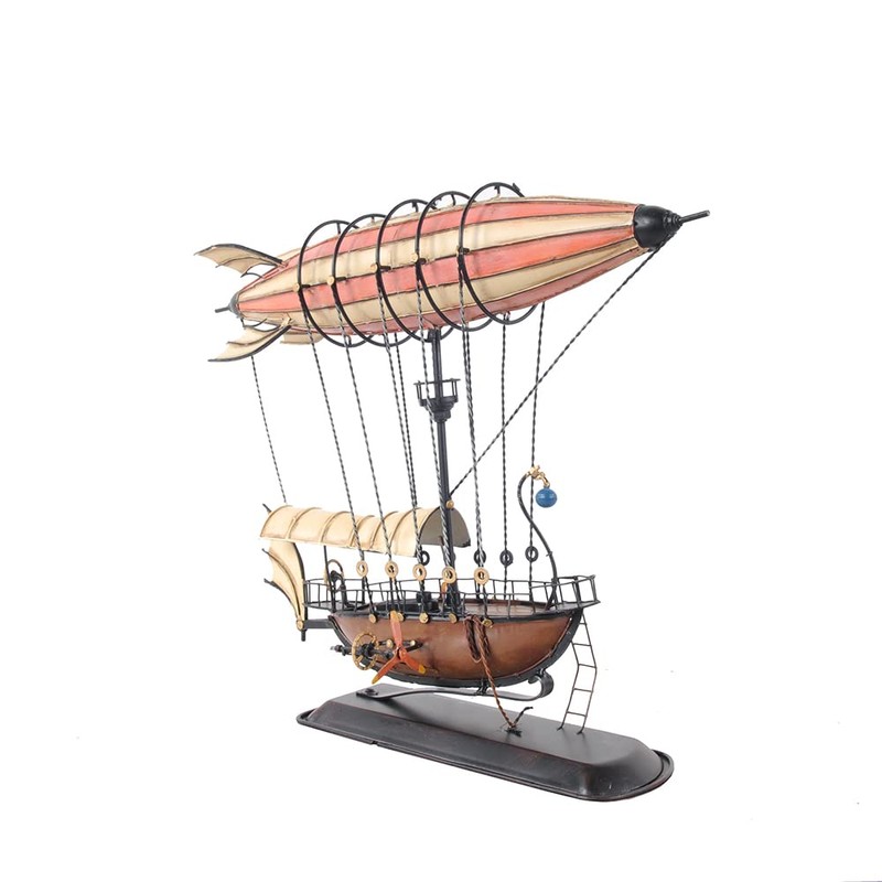 Old Modern Handicrafts Steampunk Airship Model Ceiling Décor, One Size,