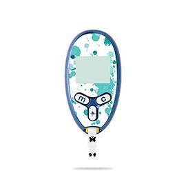 MightySkins Skin Compatible with Abbott Freestyle Lite - Teal Splatter | Protective, Durable, and Unique Vinyl Decal wrap Cover | Easy to Apply, Remove, and Change Styles | Made in The USA