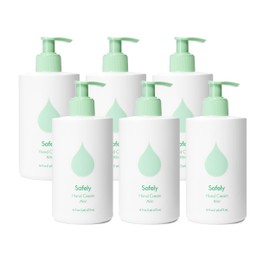 Safely - Hand Cream, pH Balanced, Plant-Powered Cleaning, No Harsh Chemicals, 16 Fl Oz (Pack of 6)