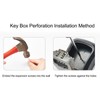Wall Mounted Key Lock Box Resettable Code Safe Portable Combination