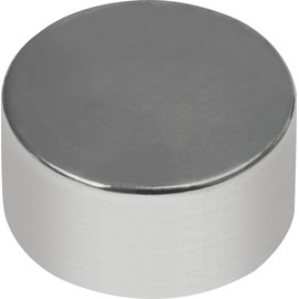 MAG-MATE NE5025NP42 Nickel Plated Rare Earth Disc Magnet, Permanent Rare Earth Magnets, Versatile Strong Magnets, Measures 0.50” O.D. x 0.25" Long
