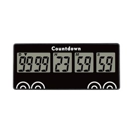 Runleader Digital 9999 Days Countdown Timer, Calendar and Clock Display, Daily Alarm Reminder for Anniversary, Festival, Retirement, Graduation, Holiday Meeting, etc.