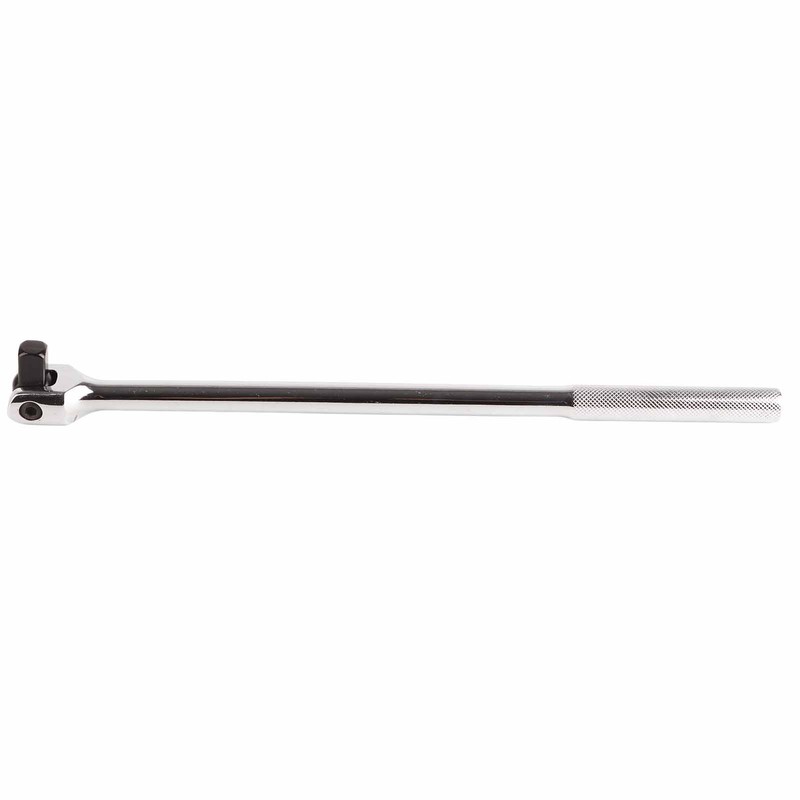 15in 1/2in Drive Breaker Bar Chrome Vanadium Steel 180 Degree