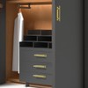 kwa heri Self-Stick Push Pull Helper Hidden Cabinet Handle ABS