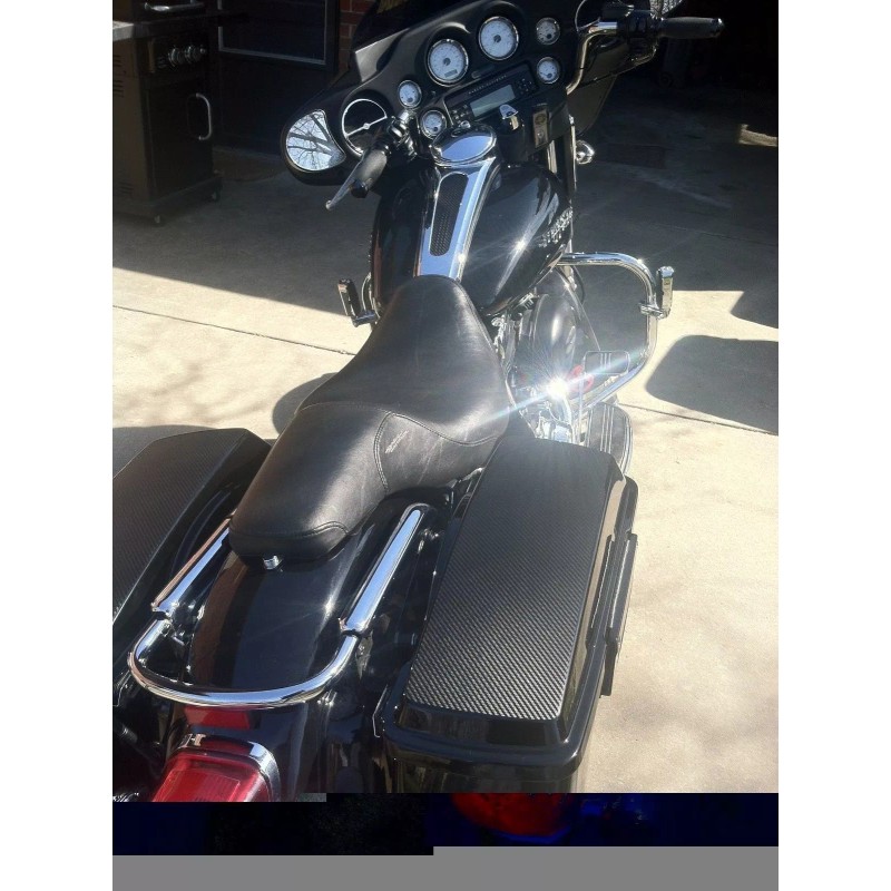 lid skins Black carbon hard bag lid covers Fits 2014-2023