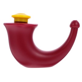 LALAFINA Red Yoga Pot for Nose Wash Sinus Irrigation Made of Easy to Clean for Ages