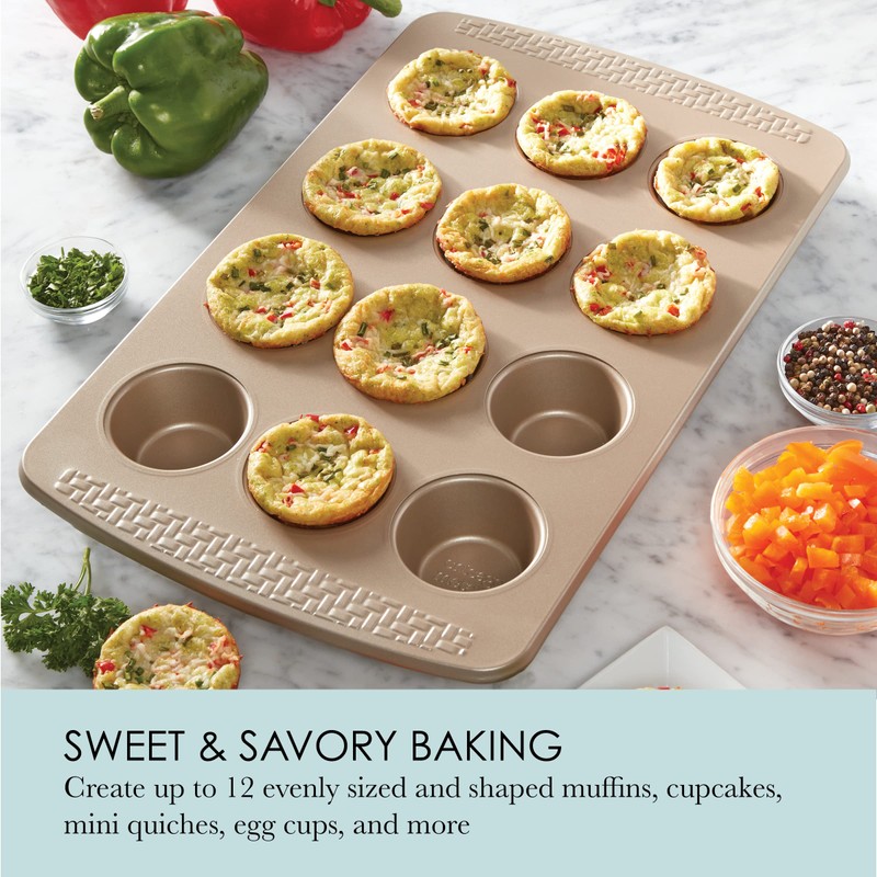 Chicago Metallic Everyday Non-Stick 12 Cup Muffin and Cupcake Pan.