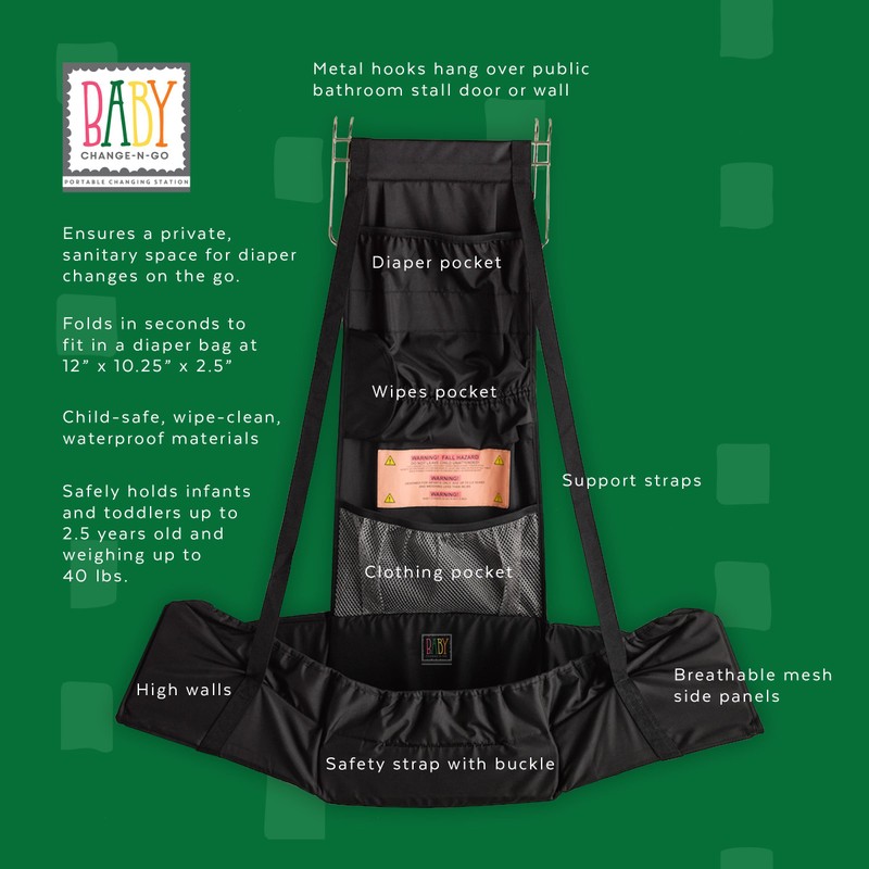 Baby Change-N-Go, Travel Diaper Changing Station, Folds to fit in
