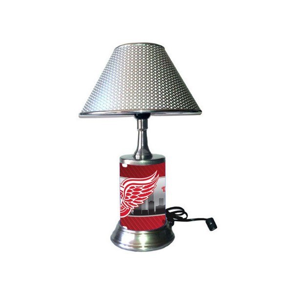 Sports Table Lamp with Shade, Your Favorite Hockey Team Plate