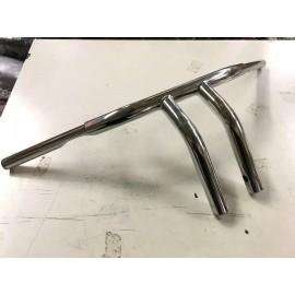 EMGO 10" Rise T Bars Drag Handlebars 1 1/4 Fat Harley Custom Chopper Softail Dyna Buf