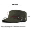Rumnoke Cadet Army Cap for Women Men Unisex Flat Top