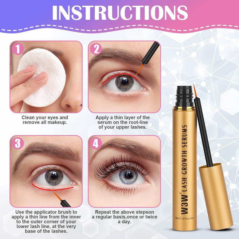 LOPHE Eyelash Growth Serum, Lash & Brow Serum for Longer