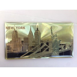 Statue Of Liberty Empire State New York Buildings Souvenir Fridge Magnet