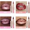 Lápiz de Labios y Pintalabios Líquido 2 en 1 con