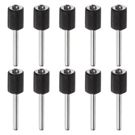 QUARKZMAN Pack of 10 3/8 Inch Grinding Drum Rubber Mandrels 1/8 Inch Shank Grinding Sleeve Holder for Drum Grinder Rotary Grinder