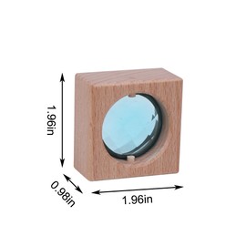 KOAICS 16PCS Acrylic Wooden Gem Blocks, Sparkling Acrylic Colorful Wooden StackingToys, Open Ended Play Montessori Educational Wooden Toys (16PCS Square Gem Blocks)